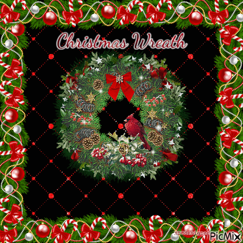 Christmas Wreath - Бесплатни анимирани ГИФ