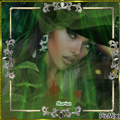 Sombrero y verde - Bezmaksas animēts GIF
