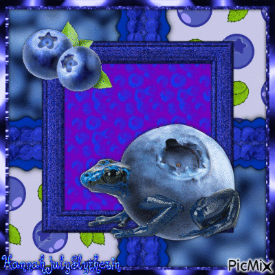 {♦}Blueberry Froggo{♦} - Free animated GIF