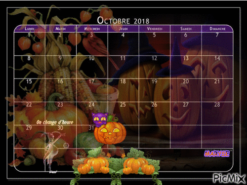 calendrier - Darmowy animowany GIF
