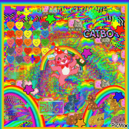 Krazy Kat of Many Kolors - Darmowy animowany GIF