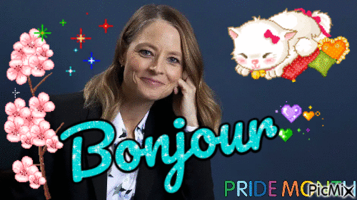 Bonjour Jodie Foster - Free animated GIF