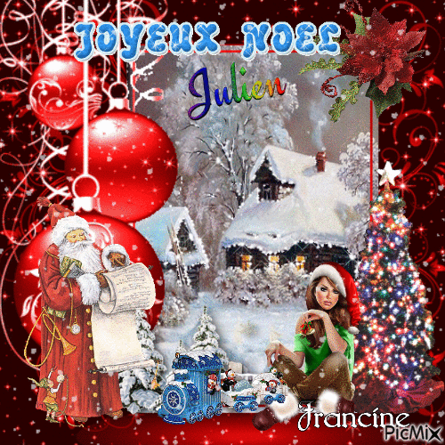 kdo de Noël pour mon ami JuJu 🎁 - Free animated GIF
