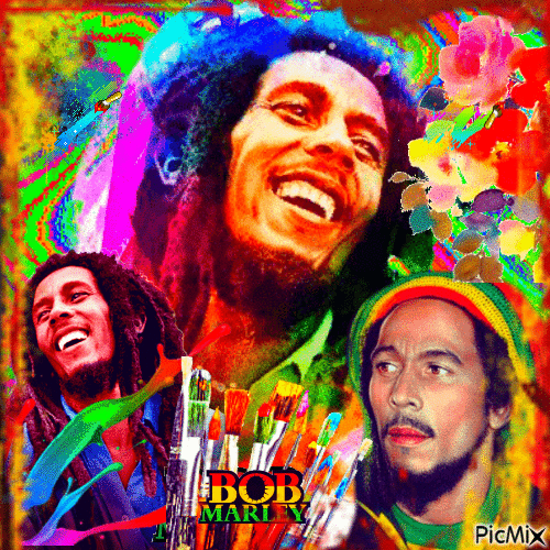 Bob Marley - GIF animado gratis
