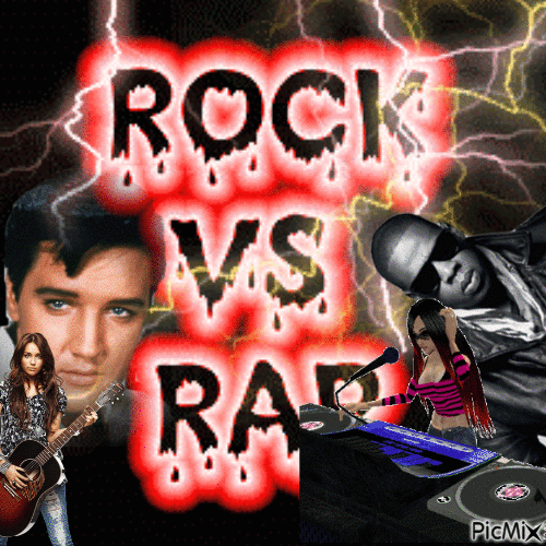 Rock Vs. Rap - 免费动画 GIF