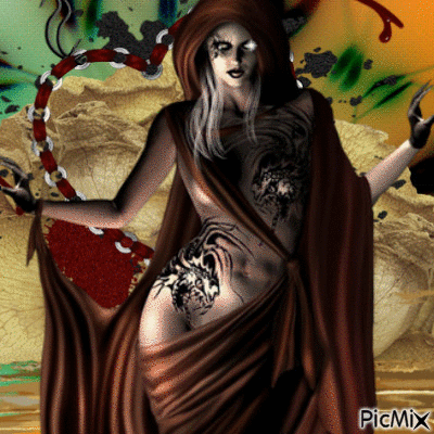 evil in red - Free animated GIF