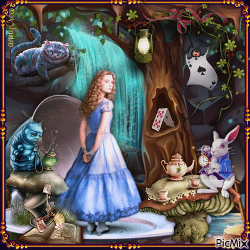 Alice in wonderland - GIF animado grátis