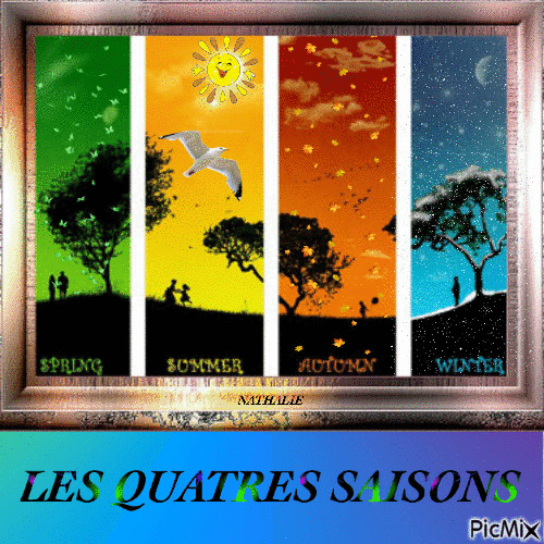 Les QUATRE SAISONS - Darmowy animowany GIF
