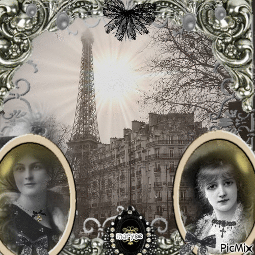 vintage paris - Ilmainen animoitu GIF