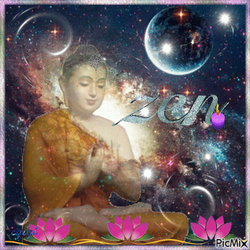 Bouddha énergie pour tous,,,Buddha energy for all - GIF animado grátis