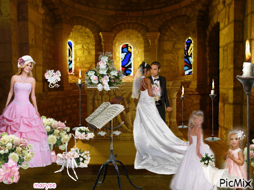 mariage - Gratis animerad GIF