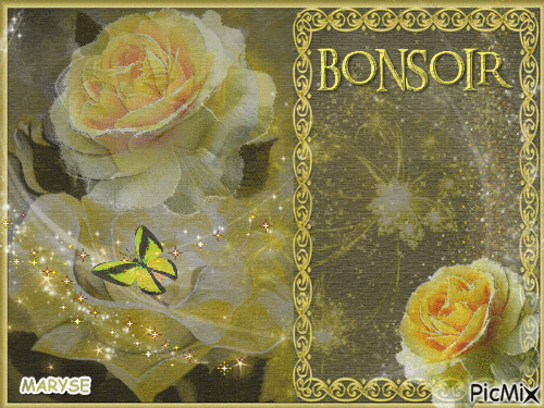 BONSOIR - Бесплатный анимированный гифка