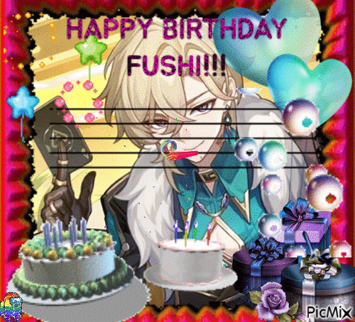 HAPPY BIRTHDAY FUSHI!!! 17.04 - Animovaný GIF zadarmo