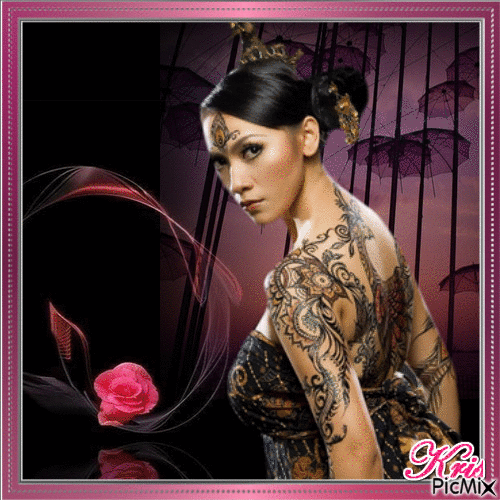 Tattoo glamour - Безплатен анимиран GIF