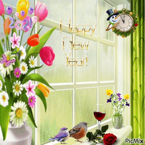 Happy new year - Ingyenes animált GIF