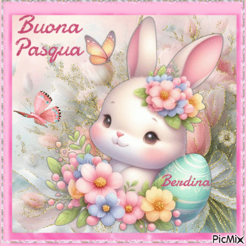 Buona Pasqua Berdina - GIF animé gratuit