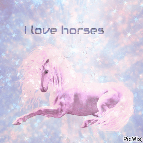 I love horses - Bezmaksas animēts GIF