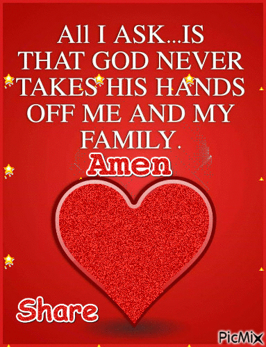 May God protect your family - Бесплатный анимированный гифка