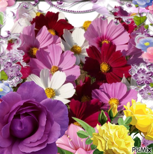 Les fleurs - zadarmo png