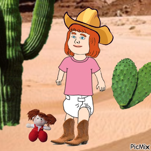 Western baby and Dolly - gratis png