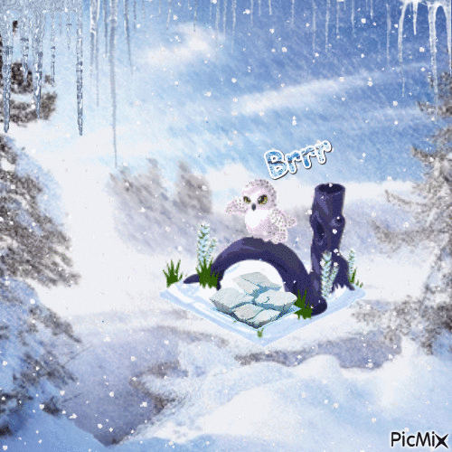 Snow Owl - Бесплатни анимирани ГИФ
