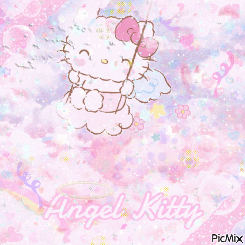 ✶ Angel Kitty {by Merishy} ✶ - Nemokamas animacinis gif