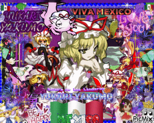 YUKARI YAKUMO MEXICO - Gratis animerad GIF