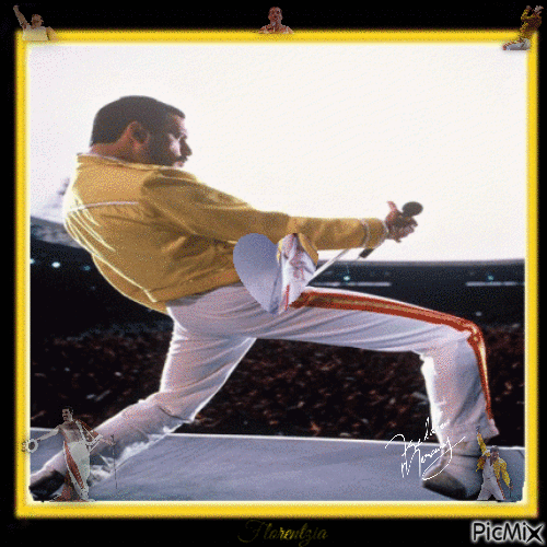 Freddie Mercury 2 - Бесплатный анимированный гифка