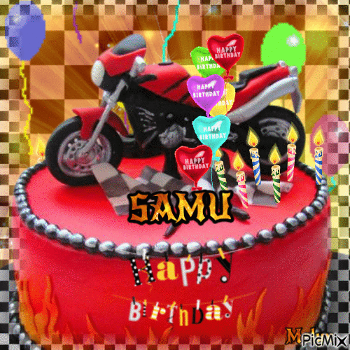 happy birthday Samu - GIF เคลื่อนไหวฟรี