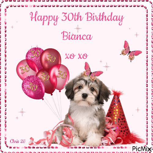 Biancas' 30th Birthday - GIF animé gratuit