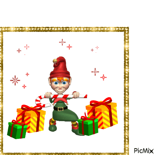 duende  de  natal - GIF animado gratis