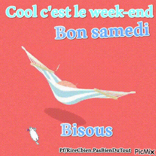 cool c'est le week-end - Free animated GIF