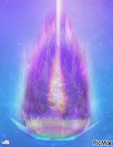 Llama violeta - GIF animé gratuit