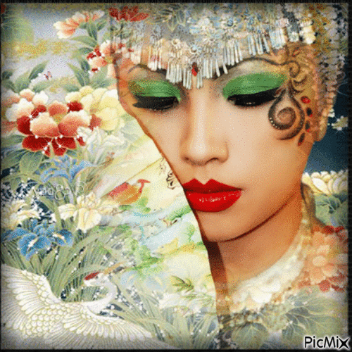 Oriental woman - Gratis animeret GIF