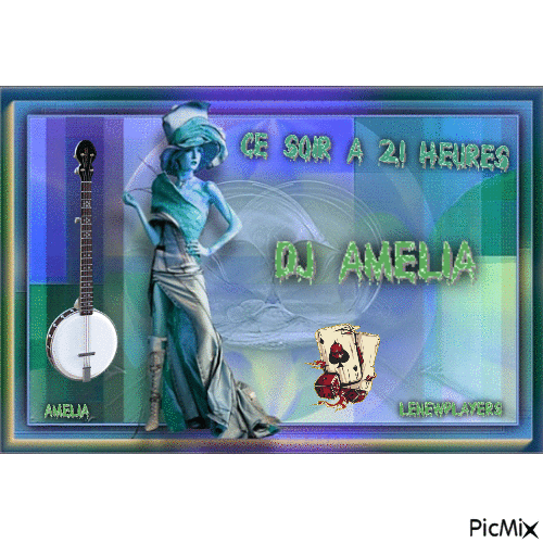 dj amelia - Безплатен анимиран GIF