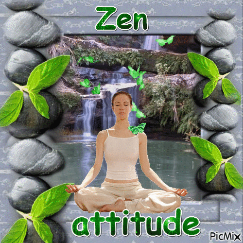 zen attitude - GIF animasi gratis