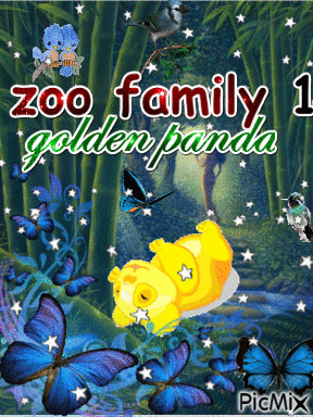 golden panda - Animovaný GIF zadarmo