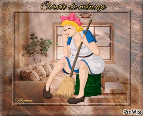 Corvée de ménage - Darmowy animowany GIF