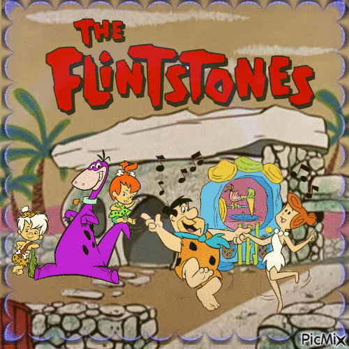 the Flintstones - Bezmaksas animēts GIF