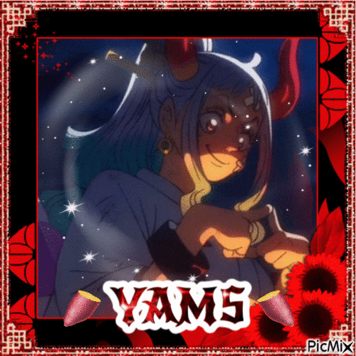 One Piece Yamato Yams - Gratis animeret GIF