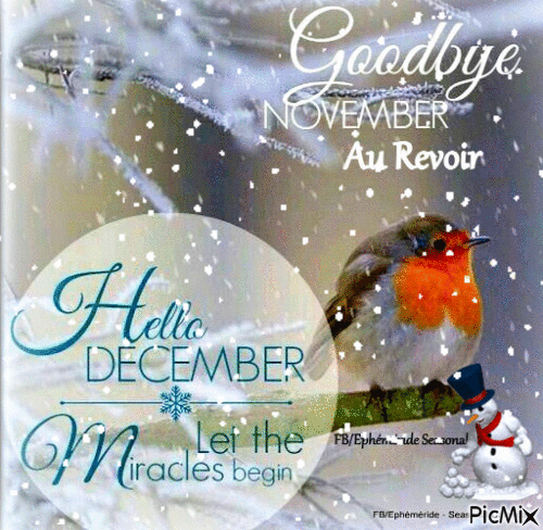Au Revoir Goodbye November - Darmowy animowany GIF