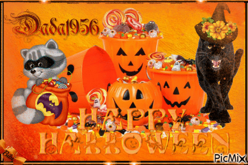 Happy Halloween Dada1956 - GIF animasi gratis