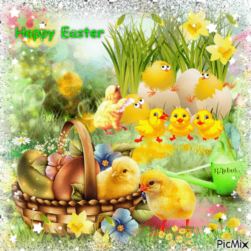 Easter chicks/contest - Ingyenes animált GIF