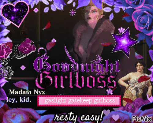 nyx smt! goodnight girlboss. - GIF animado gratis