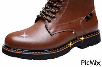 pair of brown shoes Ri7 - Бесплатни анимирани ГИФ