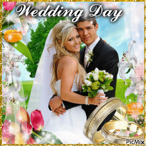 Spring Wedding - Gratis animeret GIF