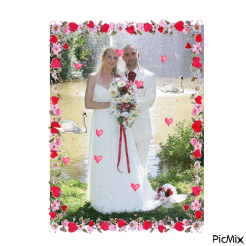 Les mariés - Ingyenes animált GIF