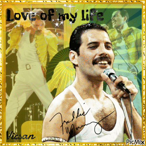 Freddie Mercury - Zdarma animovaný GIF