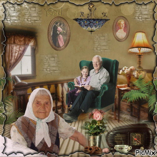 La casa de los abuelos... - 免费动画 GIF