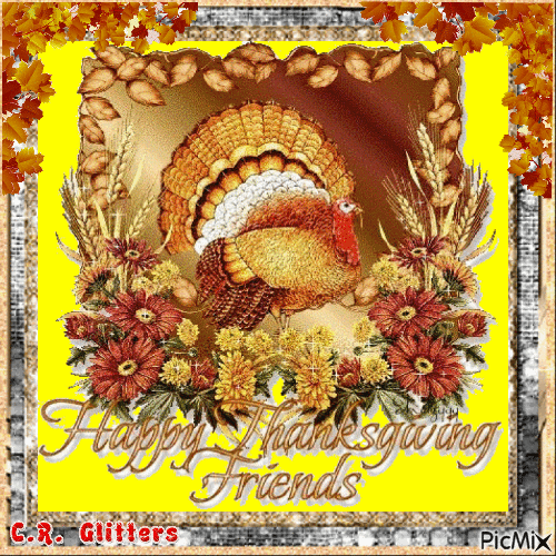 Happy Thanksgiving Friends - Бесплатни анимирани ГИФ